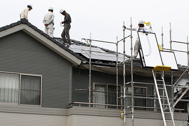 太陽光発電設置